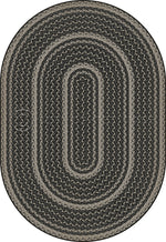 Pattern 85 "Such A Cozy Room" Braided Oval Vinyl Floorcloth