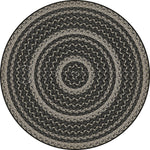 Pattern 85 "Such A Cozy Room" Braided Round Vinyl Floorcloth