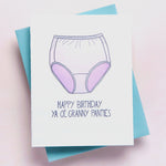 Granny Panties Birthday Card