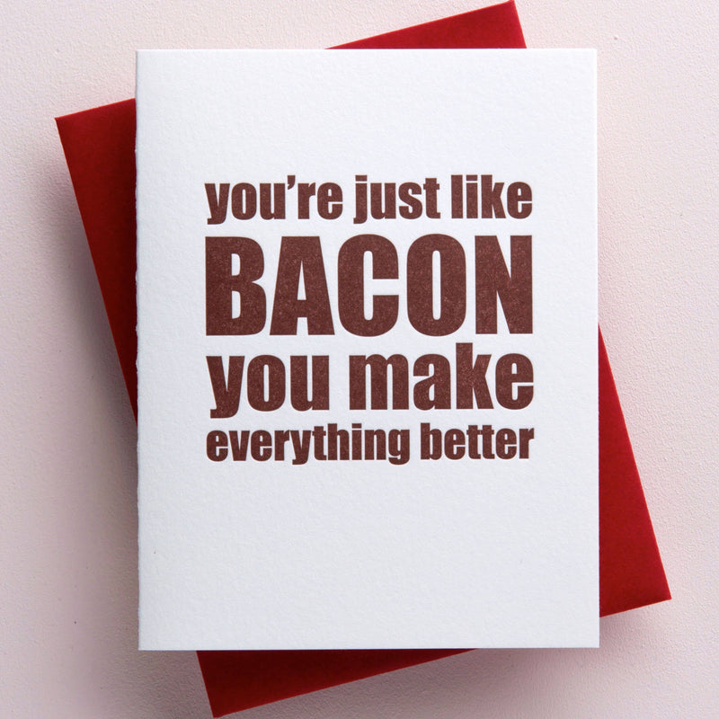 Bacon Friendship Card Greeting Cards