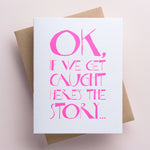 Here's The Story Letterpress Card