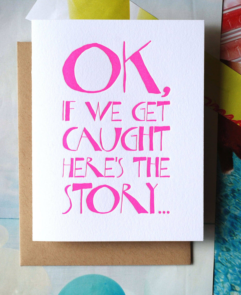 Here's The Story Letterpress Card