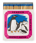 Penguins Made With Love Perfect Match Wooden Matches Blue Tipped