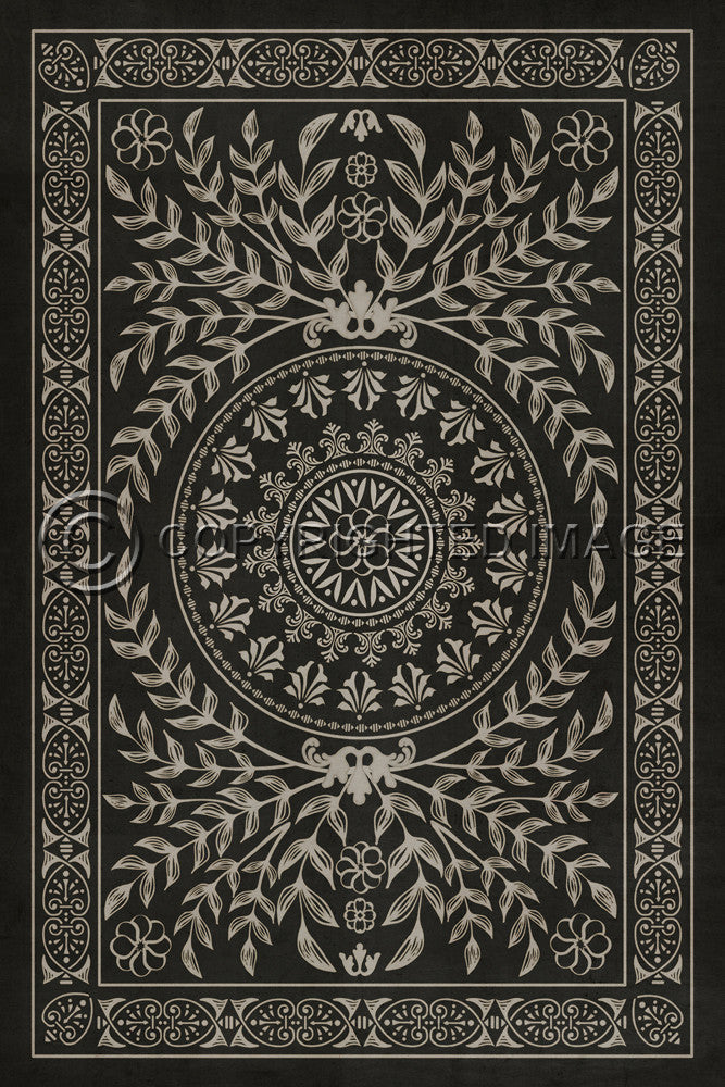 Pattern 40 "Villa Lante" Vinyl Floorcloth