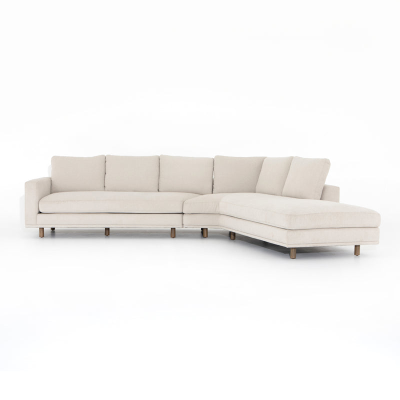 Dom 2-Piece Sectional Bonnell Ivory