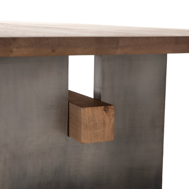 Brennan Dining Table, Dove Oak Furniture