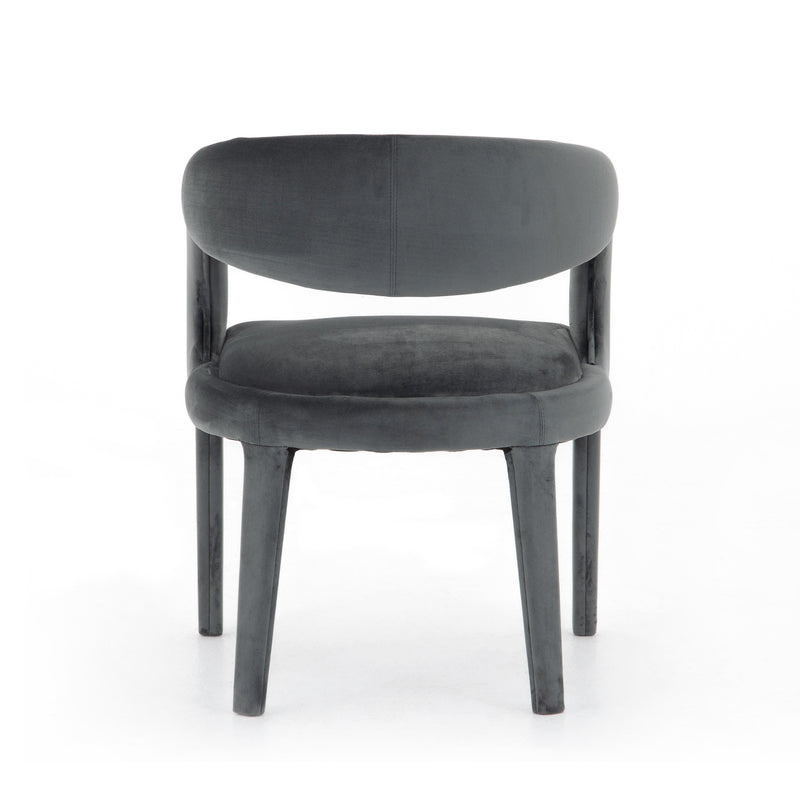 Hawkins Dining Chair Charcoal Velvet