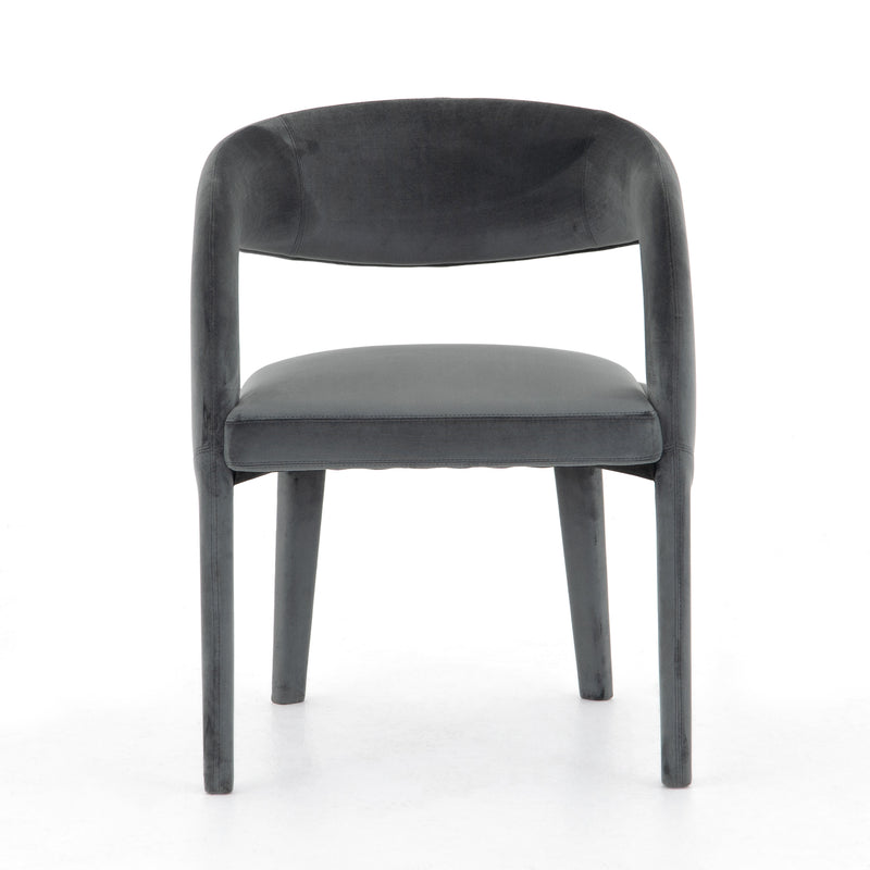 Hawkins Dining Chair Charcoal Velvet