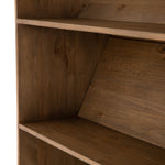 Bane Bookshelf with Ladder - Smoked Pine Furniture