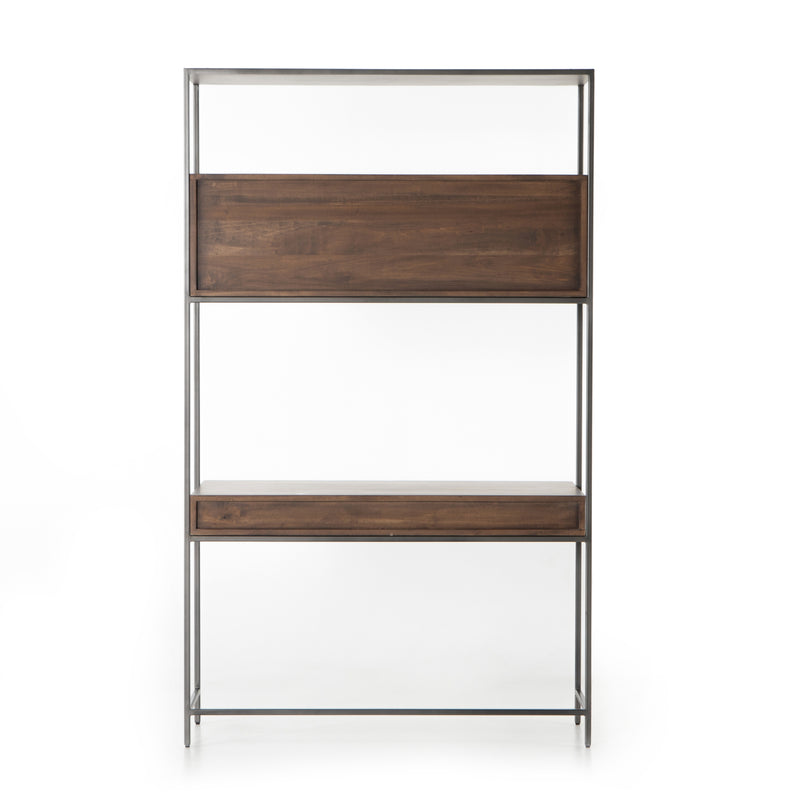 Trey Modular Wall Desk-Auburn Poplar
