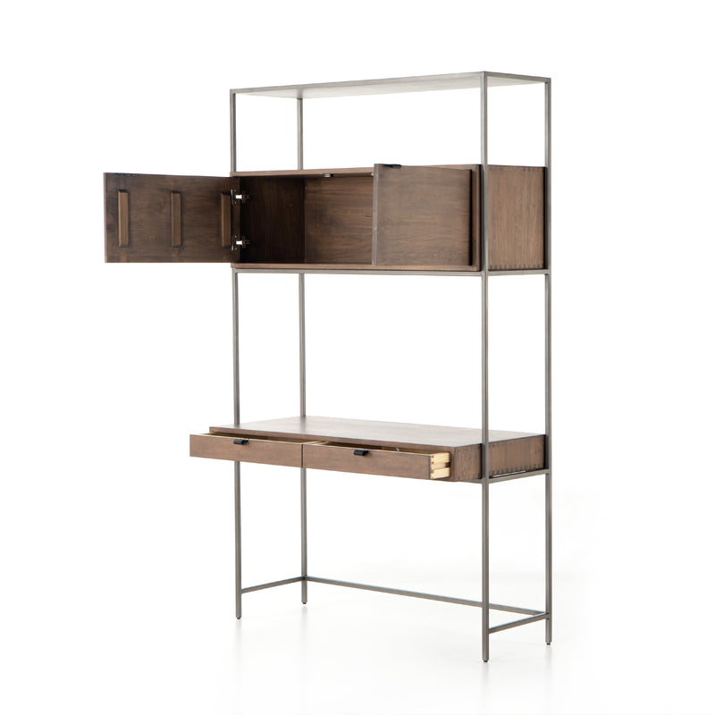 Trey Modular Wall Desk-Auburn Poplar