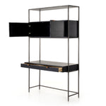 Trey Modular Wall Desk-Black Wash Poplar