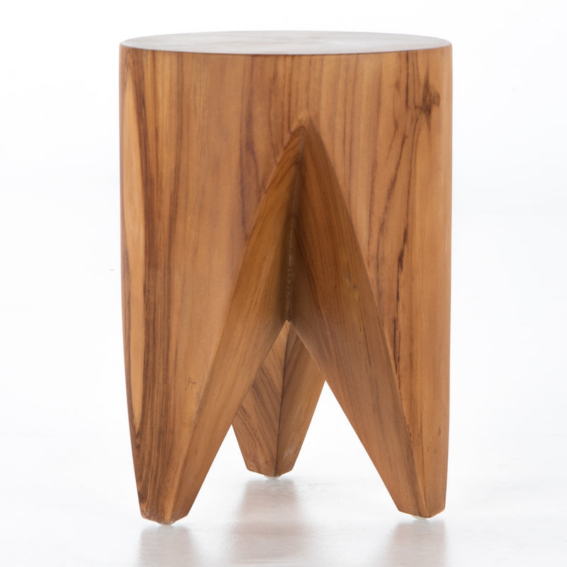 Petros Outdoor End Table - Natural Teak