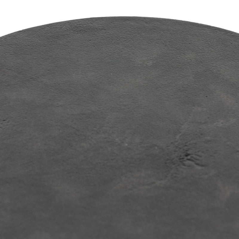 Gino End Table-Raw Black