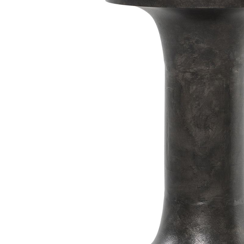 Gino End Table-Raw Black