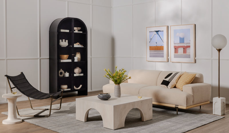 Gino End Table-Matte White