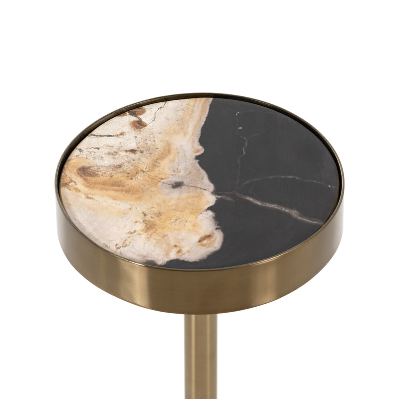Bevin End Table-Dark Petrified Wood Furniture