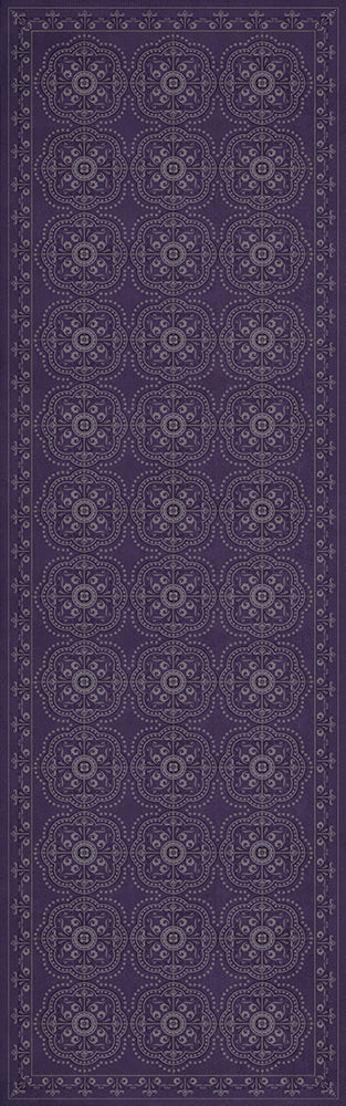 Pattern 28 "Purple Bandana" Vinyl Floorcloth
