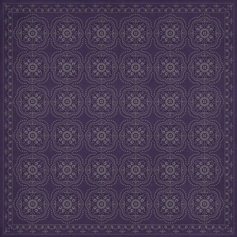 Pattern 28 "Purple Bandana" Vinyl Floorcloth