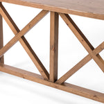 Trellis Console Table - Waxed Pine