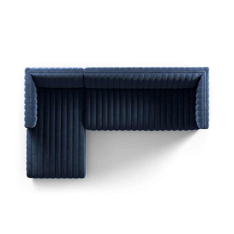 Augustine 2 Pc 105" Sectional Sofa - Navy Furniture