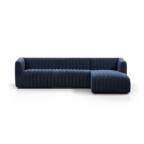 Augustine 2 Pc 105" Sectional Sofa - Navy Furniture