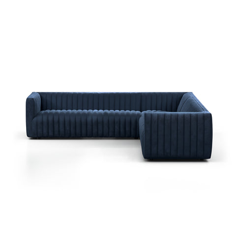 Augustine 3 Pc 105" Sectional Sofa - Navy Furniture