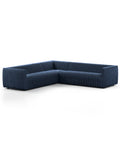 Augustine 3 Pc 105" Sectional Sofa - Navy Furniture