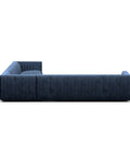 Augustine 3 Pc 126" Sectional Sofa - Navy Furniture