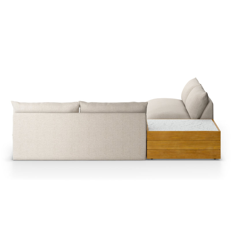 Grant Outdoor 2-Pc Sectional with Coffee Table - Faye Sand