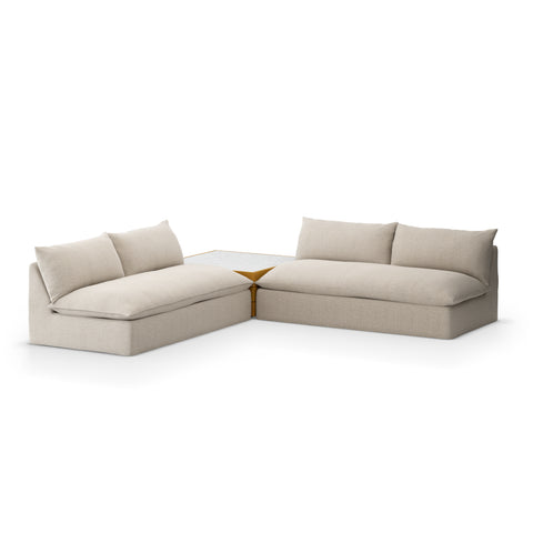 Grant Outdoor 2-Pc Sectional with Coffee Table - Faye Sand