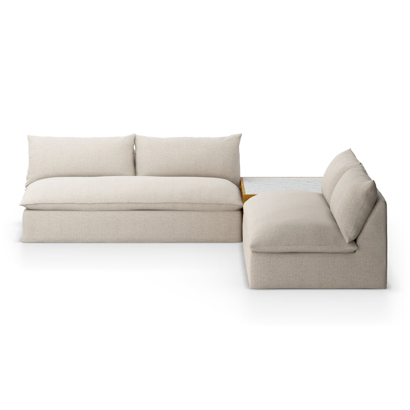 Grant Outdoor 2-Pc Sectional with Coffee Table - Faye Sand