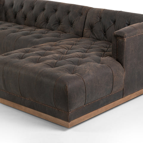 Maxx 2-Piece Sectional - Destroyed Black