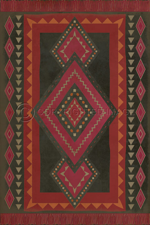 Pattern 61 "Gypsy" Vinyl Floorcloth
