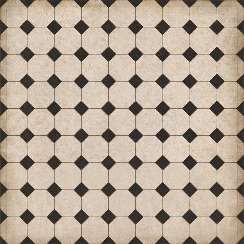 Williamsburg Octagons "Adams" Vinyl Floorcloth
