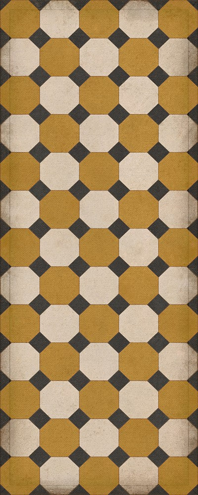 Williamsburg Octagons "Jefferson" Vinyl Floorcloth