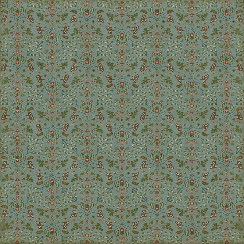 Williamsburg Franklin "Polly Baker" Vinyl Floorcloth