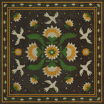 Williamsburg Applique "The Greenest Dells" Vinyl Floorcloth