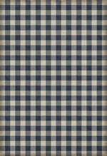 Williamsburg "Gingham Canvas- Blue" Floor Cloth