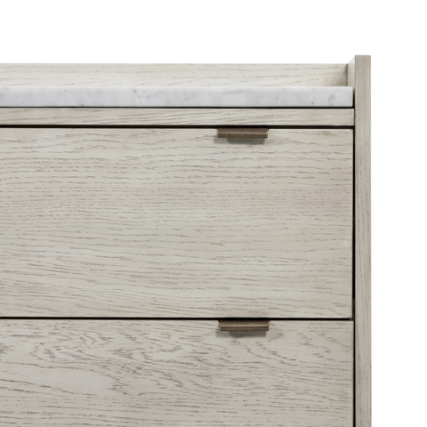 Viggo 6 Drawer Dresser-Vintage White Oak