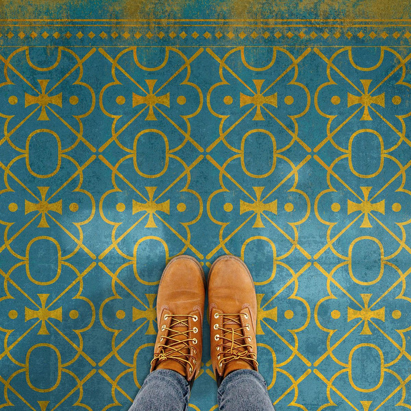 Pattern 05 "Drookit" Vinyl Floorcloth