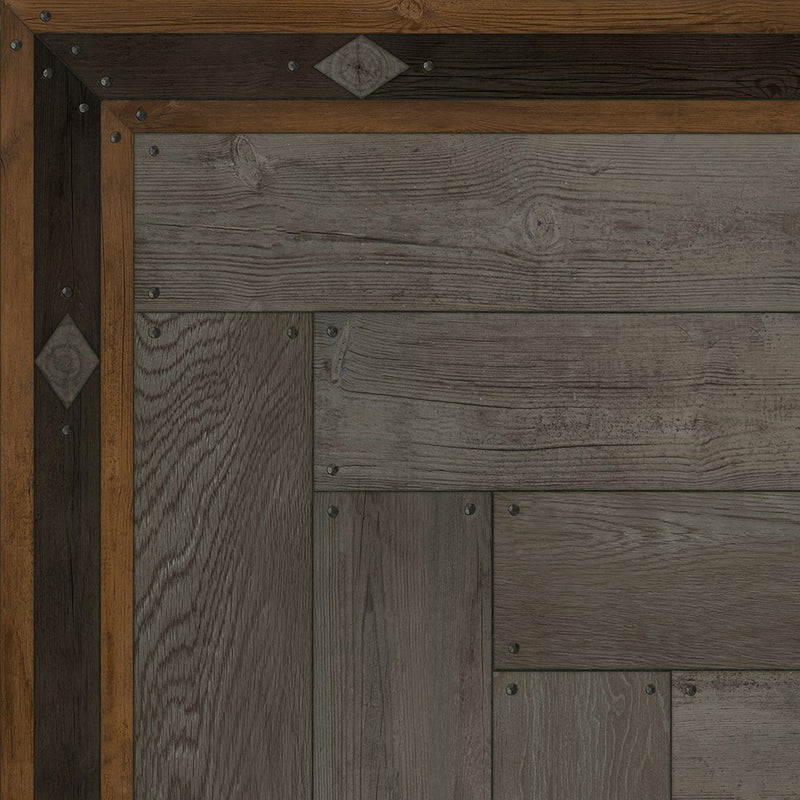 Williamsburg 18th-Century Joinery "Through The Woodlands" Vinyl Floorcloth