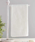 Beaded Wood Towel Holder, White Washed Kitchen Essentials
