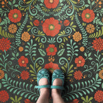Pattern 36 "A Garden to Walk In" Vinyl Floorcloth