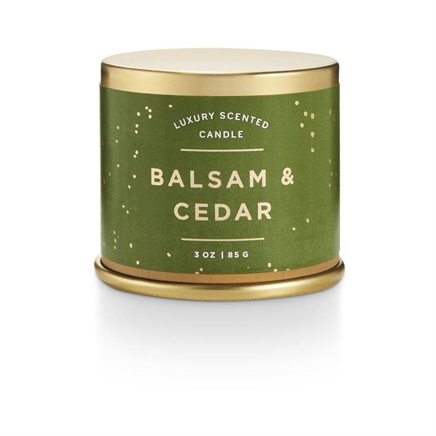 Balsam & Cedar Demi Tin Candle – Domaci