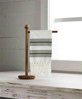 Beaded Wood Towel Holder Kitchen Essentials