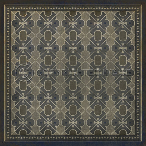 Pattern 05 "London Fog" Vinyl Floorcloth