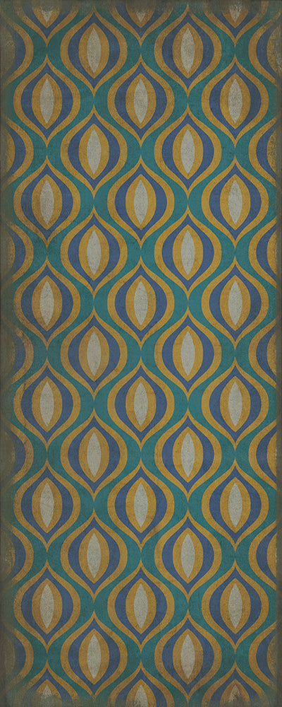 Pattern 15 "Atlantis" Vinyl Floorcloth
