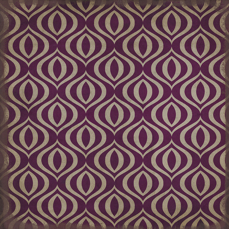 Pattern 15 "Purple Haze" Vinyl Floorcloth