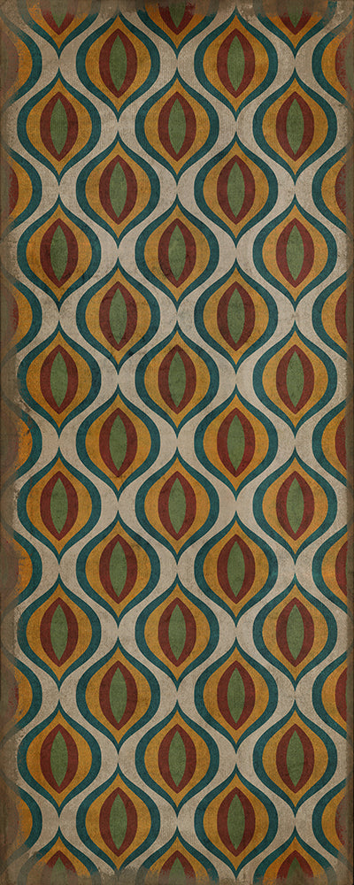 Pattern 15 "Svengali" Vinyl Floorcloth